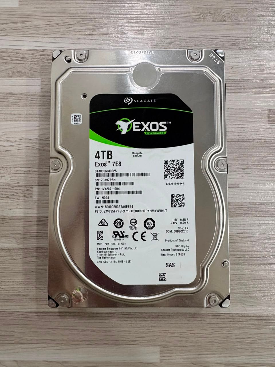 HDD Server 4TB SAS 3.5" 7.2K Enterprise Hard Drive - Second Health 100% - Image 2