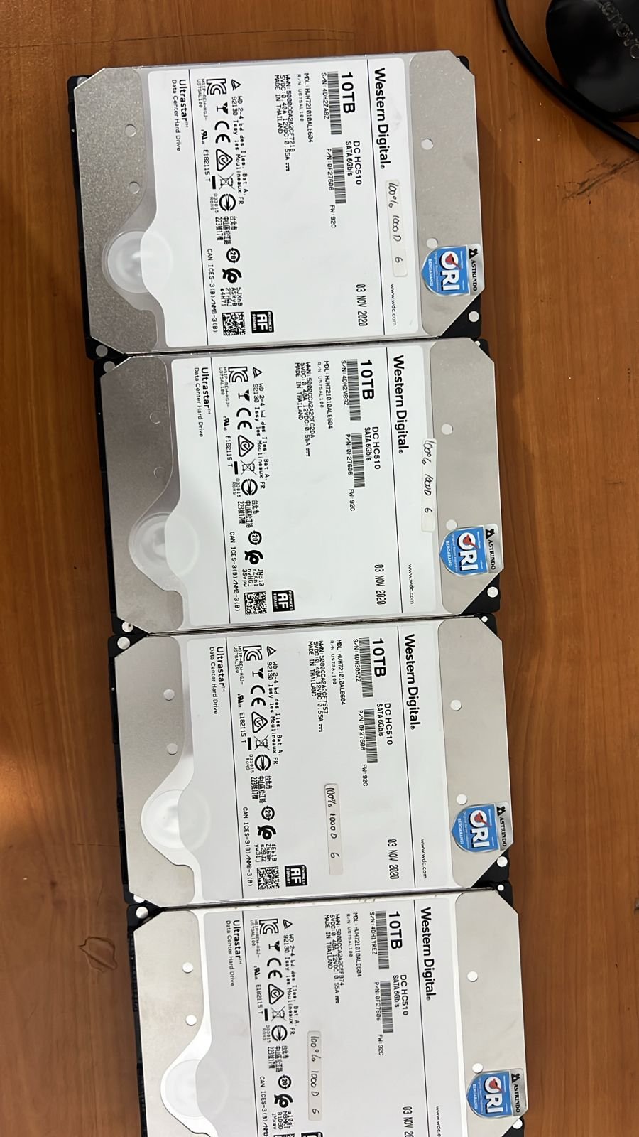 WD Ultrastar 10TB SAS 12Gb/s DC HC510 Server Hard Drive - Second Health 100% - Image 2