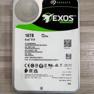 Seagate Exos X18 16TB SAS 3.5" Enterprise HDD Server ST16000NM004J - Second Health 100% - Image 1