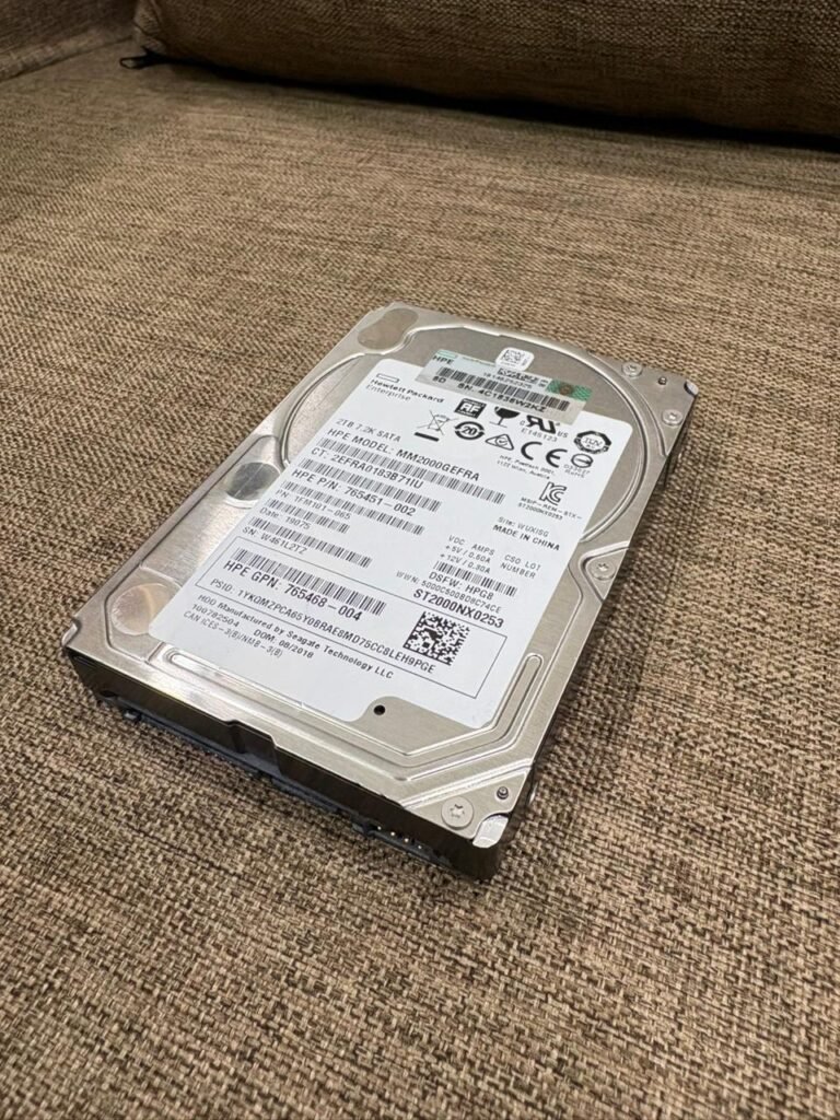 HPE HDD 2TB SATA 7.2K RPM 2,5"inch Enterprise Server